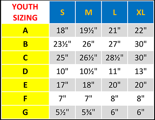 adidas youth hockey jersey size chart